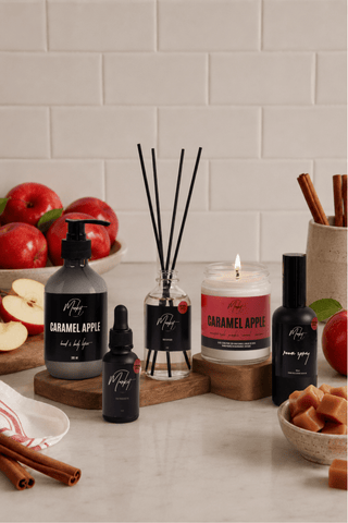 CARAMEL APPLE SOY CANDLE: 8 oz Single Wick - Pretty by Her- handmade locally in Cambridge, Ontario