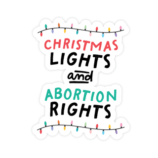 Christmas Lights And Abortion Rights Magnet - Pretty by Her - handmade locally in Cambridge, Ontario