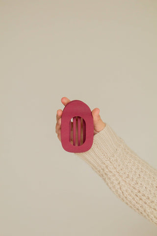 Circle Cutout Flat Claw Clip: Black - Pretty by Her- handmade locally in Cambridge, Ontario