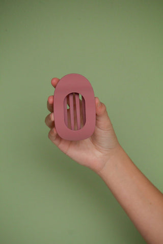 Circle Cutout Flat Claw Clip: Black - Pretty by Her- handmade locally in Cambridge, Ontario