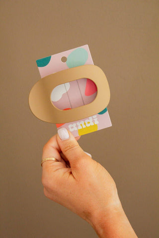 Circle Cutout Flat Claw Clip: SAGE - Pretty by Her- handmade locally in Cambridge, Ontario