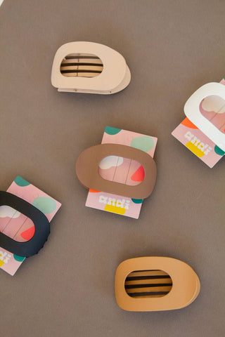 Circle Cutout Flat Claw Clip: SAGE - Pretty by Her- handmade locally in Cambridge, Ontario