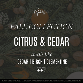 CITRUS & CEDAR DIFFUSER REEDS - Pretty by Her- handmade locally in Cambridge, Ontario