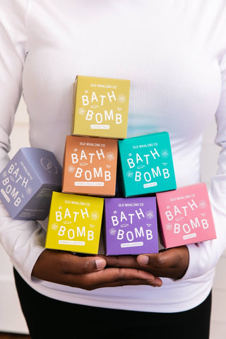 Coconut Milk Bath Bomb - Pretty by Her- handmade locally in Cambridge, Ontario