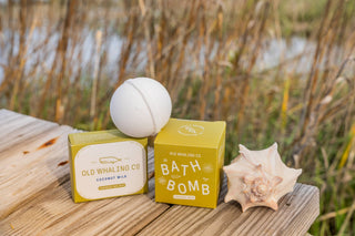 Coconut Milk Bath Bomb - Pretty by Her- handmade locally in Cambridge, Ontario