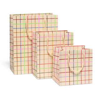 Color Grid gift bags: Medium - Pretty by Her- handmade locally in Cambridge, Ontario