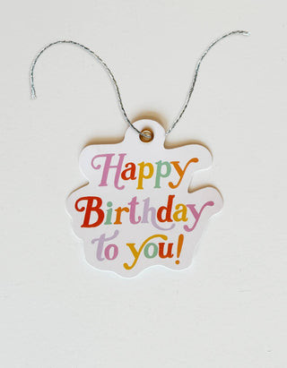 Colorful Birthday Diecut Gift Tags - Pretty by Her - handmade locally in Cambridge, Ontario