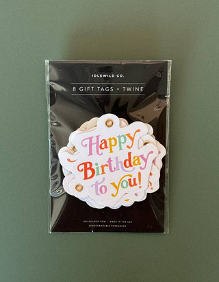 Colorful Birthday Diecut Gift Tags - Pretty by Her - handmade locally in Cambridge, Ontario