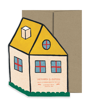 Cosy Home - Die Cut Card - Pretty by Her- handmade locally in Cambridge, Ontario