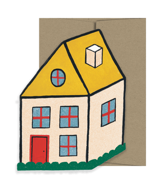 Cosy Home - Die Cut Card - Pretty by Her- handmade locally in Cambridge, Ontario