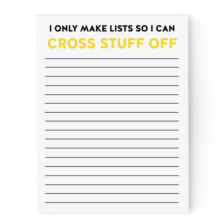 Cross Stuff Off Notepad - Pretty by Her - handmade locally in Cambridge, Ontario