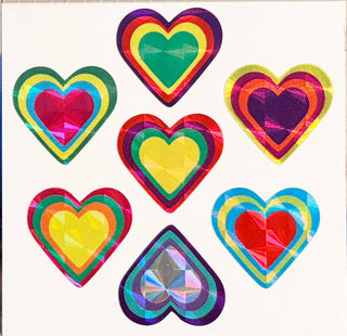 Prism Heart Stickers to Collect