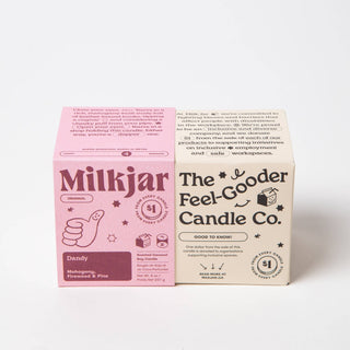 Dandy - Mahogany, Firewood & Pine Coconut Soy 8oz Candle - Pretty by Her- handmade locally in Cambridge, Ontario