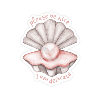Delicate Pearl Sticker - Pretty by Her - handmade locally in Cambridge, Ontario