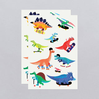Dino Derby Tattoo Sheets - Pretty by Her - handmade locally in Cambridge, Ontario