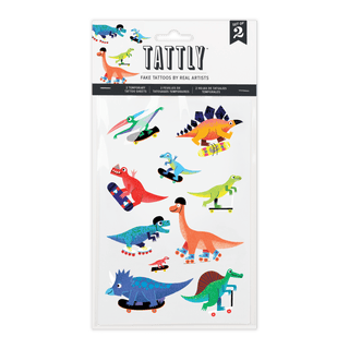 Dino Derby Tattoo Sheets - Pretty by Her - handmade locally in Cambridge, Ontario