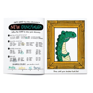 DINOSAURS Coloring + Activity: Mazes, Puzzles, Jokes + MORE - Pretty by Her - handmade locally in Cambridge, Ontario