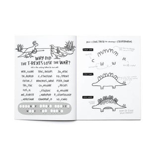 DINOSAURS Coloring + Activity: Mazes, Puzzles, Jokes + MORE - Pretty by Her - handmade locally in Cambridge, Ontario