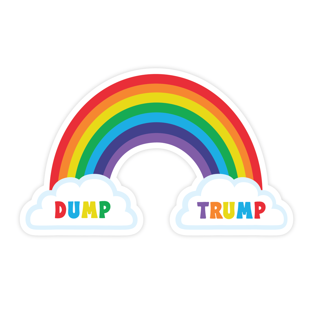 Dump Trump Sticker - Pretty by Her - handmade locally in Cambridge, Ontario