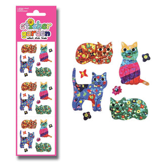 Sparkle Groovy Cats Stickers Nostalgia
