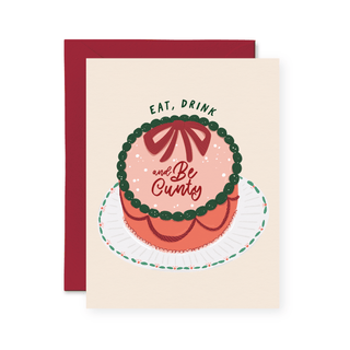 Eat, Drink and Be Cunty Christmas Card - Pretty by Her - handmade locally in Cambridge, Ontario