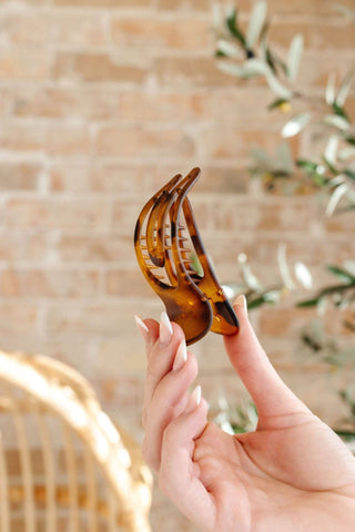 Ember Flat Claw Clip: Tortoise - Pretty by Her- handmade locally in Cambridge, Ontario