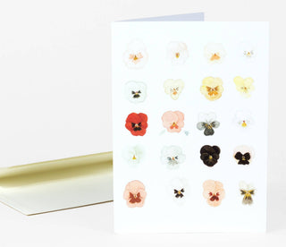 Emily Winfield Martin A Taxonomy of Pansies Greeting Card - Pretty by Her- handmade locally in Cambridge, Ontario