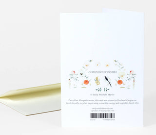 Emily Winfield Martin A Taxonomy of Pansies Greeting Card - Pretty by Her- handmade locally in Cambridge, Ontario