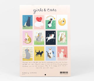 Emily Winfield Martin Girls & Cats 2027 Wall Calendar - Pretty by Her- handmade locally in Cambridge, Ontario