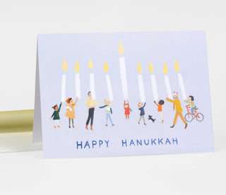 Emily Winfield Martin Happy Hanukkah Greeting Card - Pretty by Her- handmade locally in Cambridge, Ontario