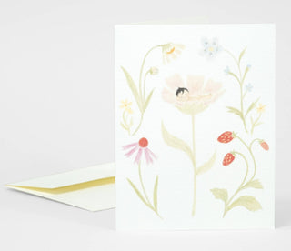 Emily Winfield Martin Little Flower Greeting Card - Pretty by Her- handmade locally in Cambridge, Ontario