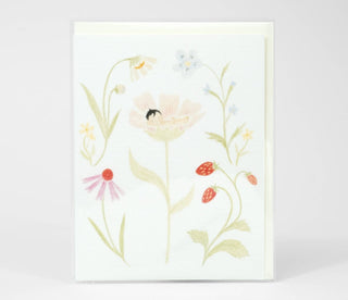 Emily Winfield Martin Little Flower Greeting Card - Pretty by Her- handmade locally in Cambridge, Ontario