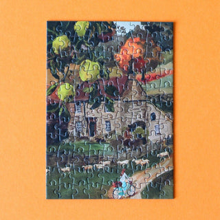 English Cottage 99 piece mini puzzle - Pretty by Her - handmade locally in Cambridge, Ontario