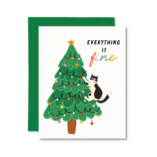 Everything Is Fine Card - Pretty by Her - handmade locally in Cambridge, Ontario