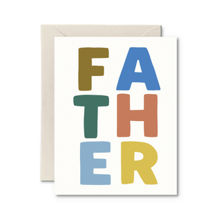 FATHER Card - Pretty by Her - handmade locally in Cambridge, Ontario