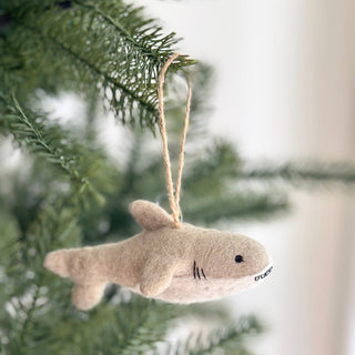 Felt Ornament - Shark - Pretty by Her - handmade locally in Cambridge, Ontario