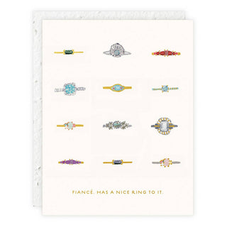 Fiancé - Engagement Card - Pretty by Her- handmade locally in Cambridge, Ontario