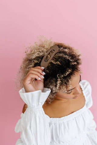 Flat Matte Claw Clip: Cashmere - Pretty by Her- handmade locally in Cambridge, Ontario