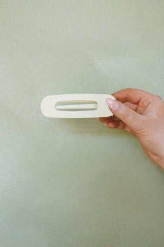 Flat Matte Claw Clip: Cashmere - Pretty by Her- handmade locally in Cambridge, Ontario