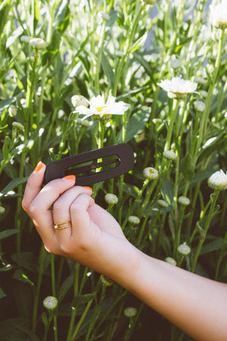 Flat Matte Claw Clip: Cashmere - Pretty by Her- handmade locally in Cambridge, Ontario