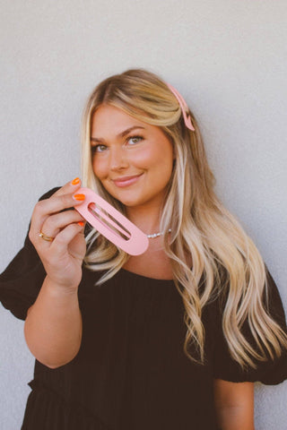 Flat Matte Claw Clip: Cashmere - Pretty by Her- handmade locally in Cambridge, Ontario