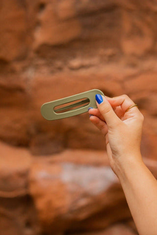 Flat Matte Claw Clip: Cashmere - Pretty by Her- handmade locally in Cambridge, Ontario