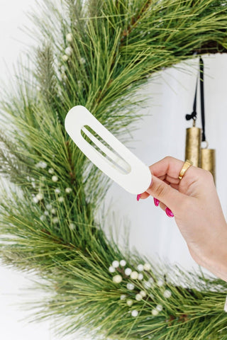 Flat Matte Claw Clip: OLIVE - Pretty by Her- handmade locally in Cambridge, Ontario