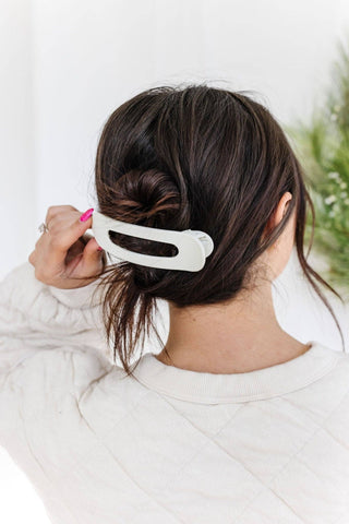 Flat Matte Claw Clip: OLIVE - Pretty by Her- handmade locally in Cambridge, Ontario