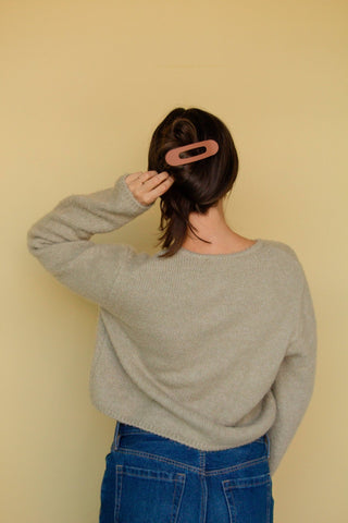 Flat Matte Claw Clip: OLIVE - Pretty by Her- handmade locally in Cambridge, Ontario