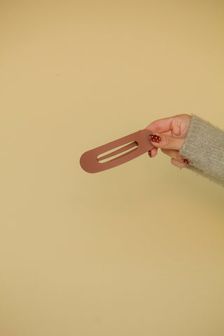 Flat Matte Claw Clip: OLIVE - Pretty by Her- handmade locally in Cambridge, Ontario