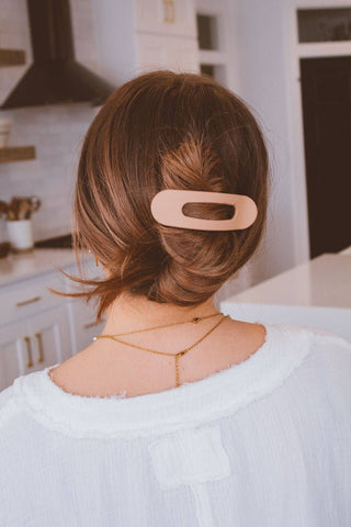 Flat Matte Claw Clip: OLIVE - Pretty by Her- handmade locally in Cambridge, Ontario