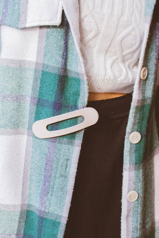 Flat Matte Claw Clip: OLIVE - Pretty by Her- handmade locally in Cambridge, Ontario