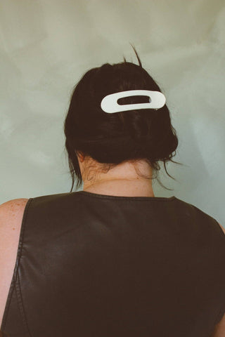 Flat Matte Claw Clip: OLIVE - Pretty by Her- handmade locally in Cambridge, Ontario