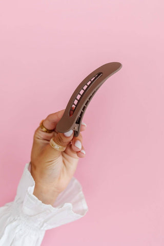 Flat Matte Claw Clip: OLIVE - Pretty by Her- handmade locally in Cambridge, Ontario